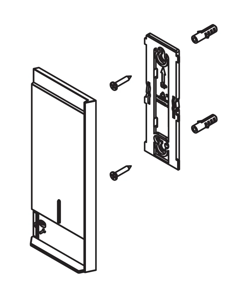 Original Push 15 wall mount assembly